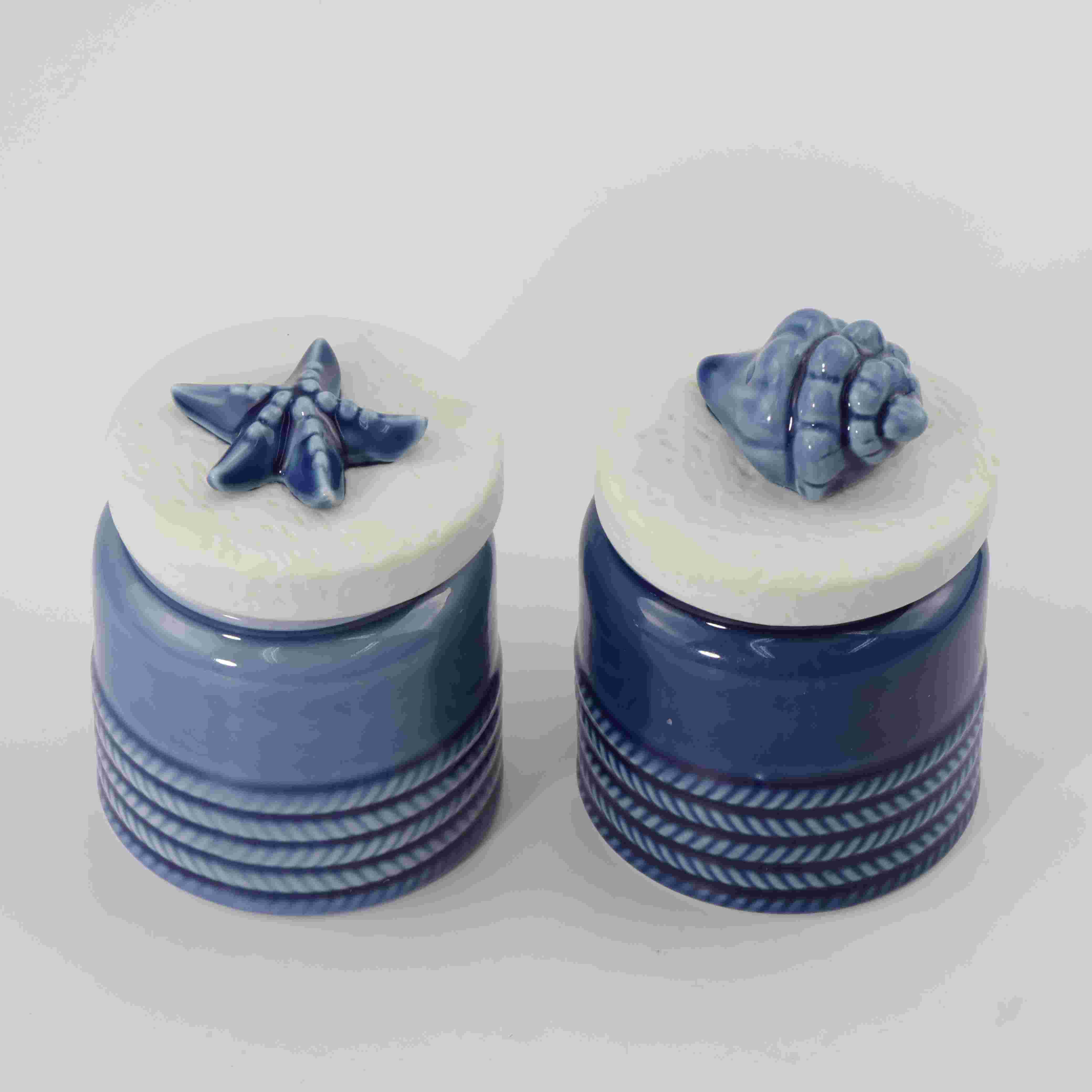 Ceramic jar candle with ceramic lid for spa private label luxury candles manufacturers