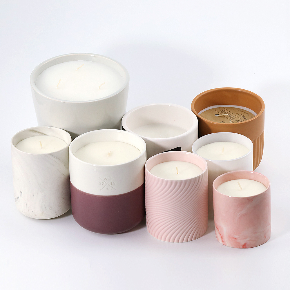 Pink Candle jars Ceramic Wholesale