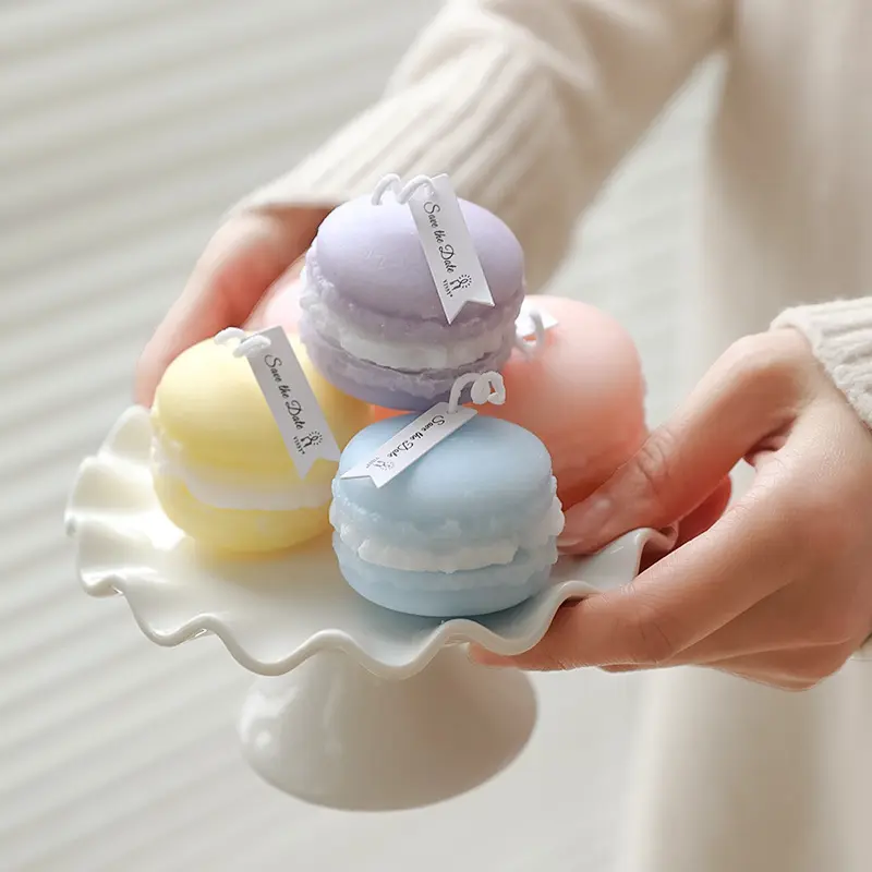 Aromatherapy Cute Macaron Shape Scented Home Candles UK