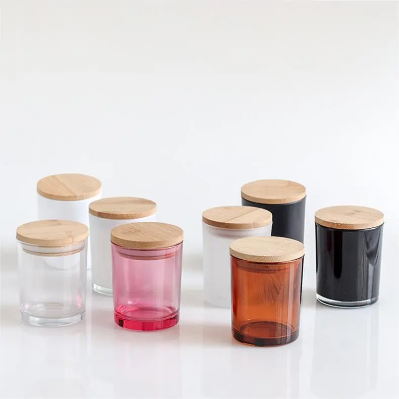 Candle glass jar with wooden lid Malaysia