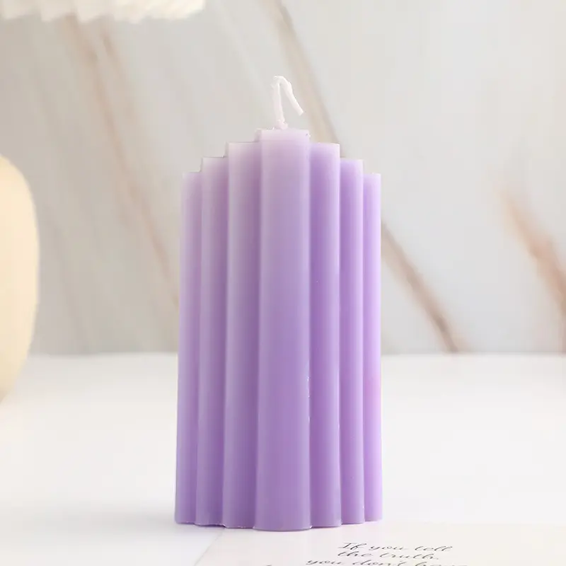 Creative scented pillar candles custom