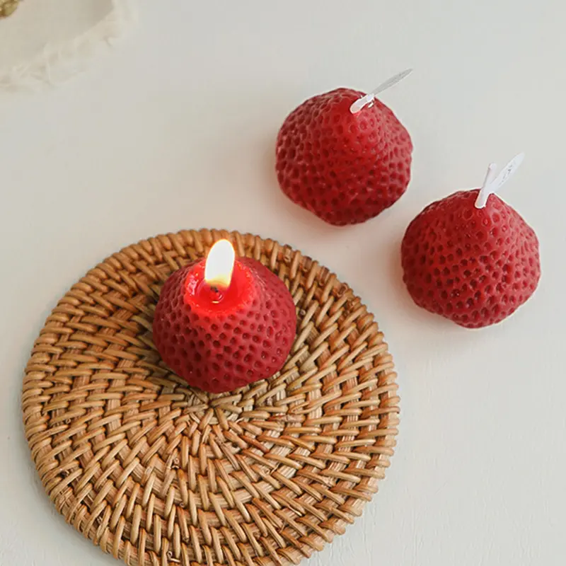 Strawberry shaped amazon luxury scented candle